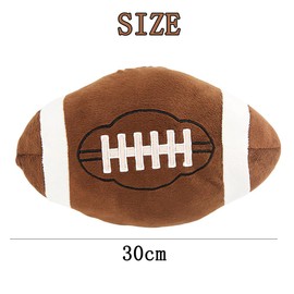 MEZHEN American Football Cuddly Toy Football Plush Toy Cute Doll Plush Toys American Football Cushion Doll Gift for Children Boys Girls Birthday Cuddly Tie Football Fans