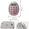 dretec T-608SV Egg Shaped 10-Key Kitchen Timer, Digital Timer, Strong