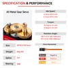 Miuzei 20KG RC Servo Motor High Torque Metal Gear Digital