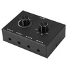 jingfei 4 Port Audio Switch, 3.5mm Audio Switcher, Stereo AUX
