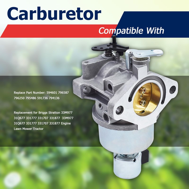 Carburetor Replacement for Briggs Stratton 594601 796587 796250 795486 591736