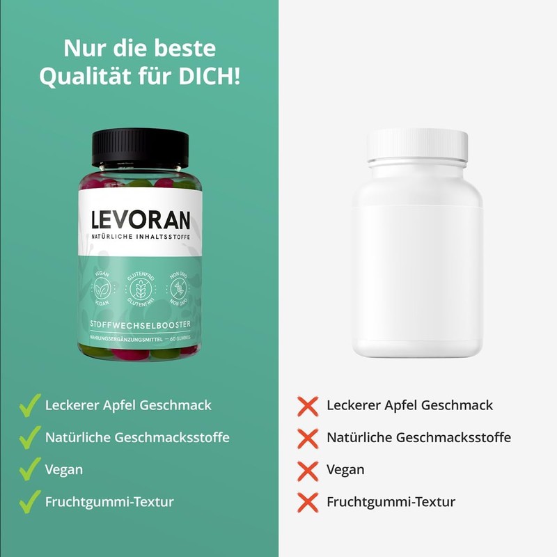 Levoran Levoran Stoffwechsel Booster Gummies, vegan, glutenfrei (2)