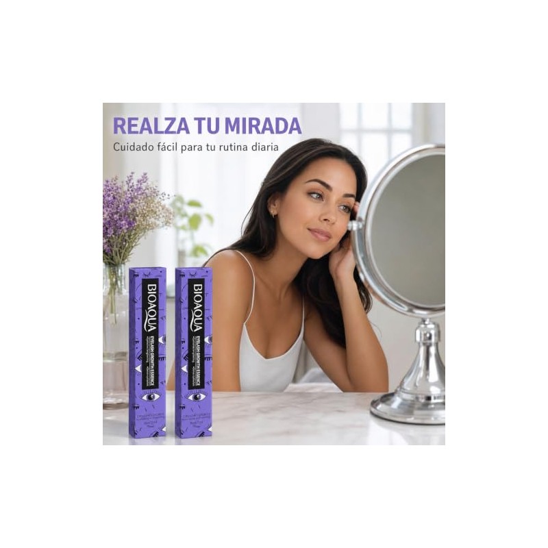 BIOAQUA Pack 2 Serum para Cejas, Pestañas, Línea del Cabello