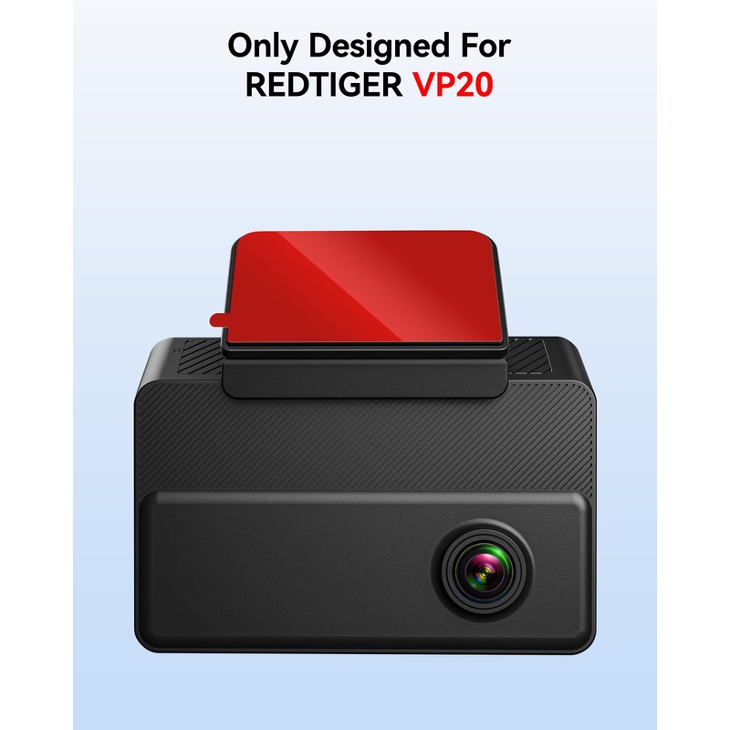 REDTIGER Adhesive and Electrostatic Stickers for VP20 Dash Cam Mounting,
