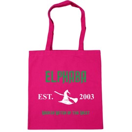 Hippowarehouse Elphaba wicked witch of the west Tote Shopping Gym Beach Bag 42cm x38cm, 10 litres