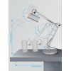 TORCHSTAR Tall Swing Arm Desk Lamp with Wooden Accent, Adjustable