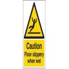 VSafety 63044AU-R"Caution Floor Slippery When Wet" Warning General Sign, Rigid