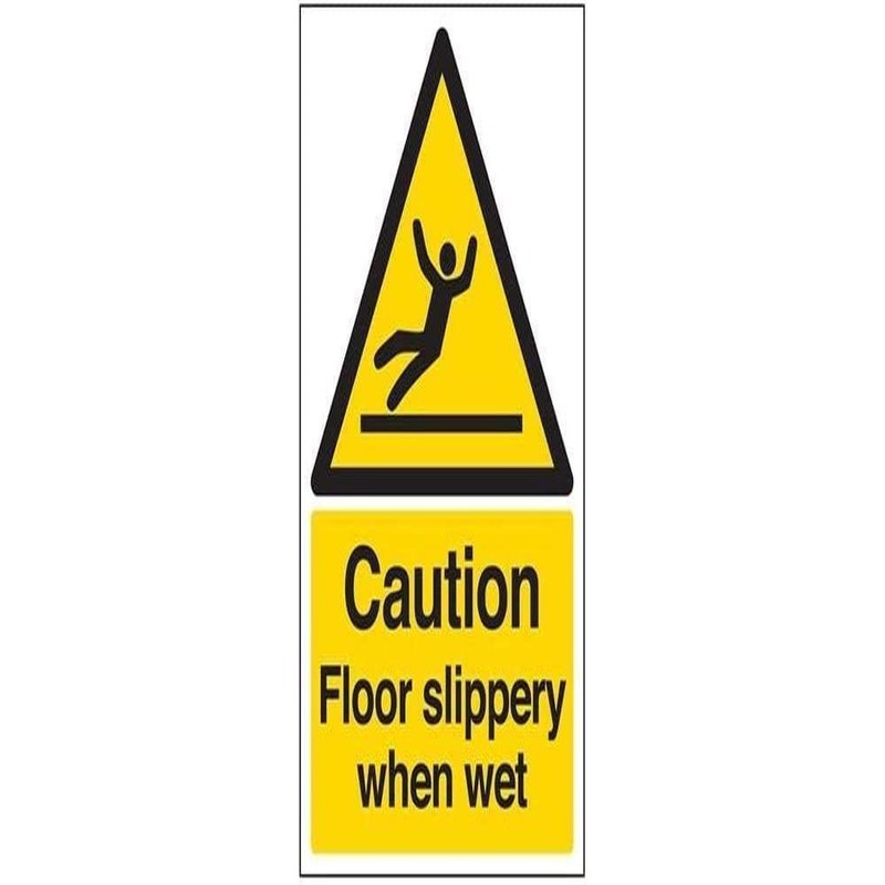 VSafety 63044AU-R"Caution Floor Slippery When Wet" Warning General Sign, Rigid