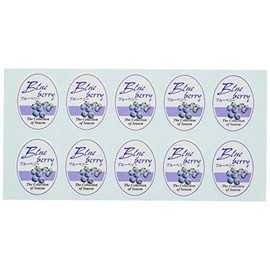 Cotta Flavour Seal Blueberry (Oval), Purple X/3.2 cm 8024 100 Piece Set of 100 