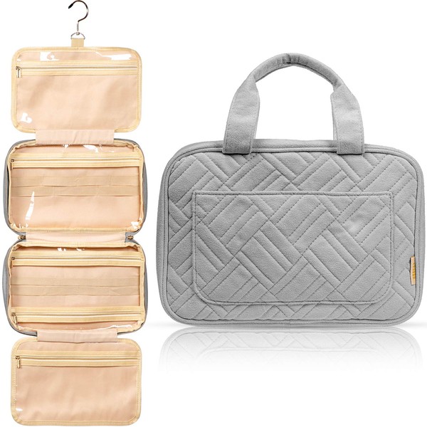 BOACAY Hanging Travel Toiletry Bag for Women & Girls, Makeup