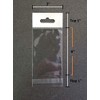 UNIQUEPACKING 3x6 Hang TOP Clear Resealable Cello/Cellophane Bags w/Hanging Header