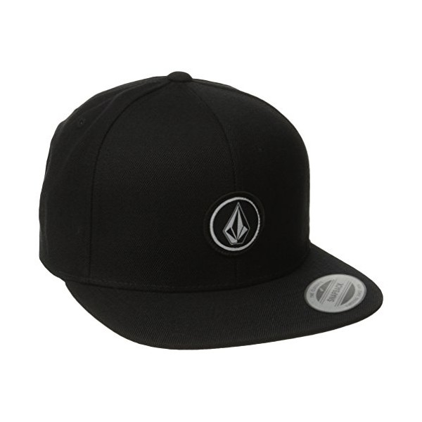 Volcom mens Volcom Men's Quarter Twill Hat Baseball Cap, Black, One Size US