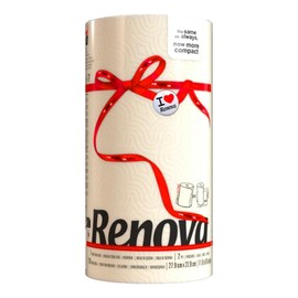 Renova Cream Paper Towel Roll 2 Ply 120 Sheets – Same Count, Now More Compact and Absorbent