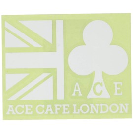 ACE CAFÉ LONDON Decal Union Jack Club Mark (White) ACE-N009DE