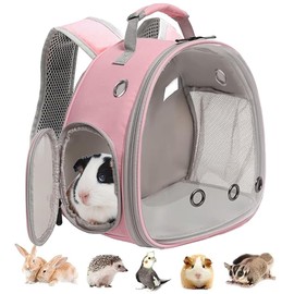 Guinea Pig Backpack, Space Capsule Bubble Window Small Animal Backpack for Guinea Pig, Bird Bunny Rabbit
