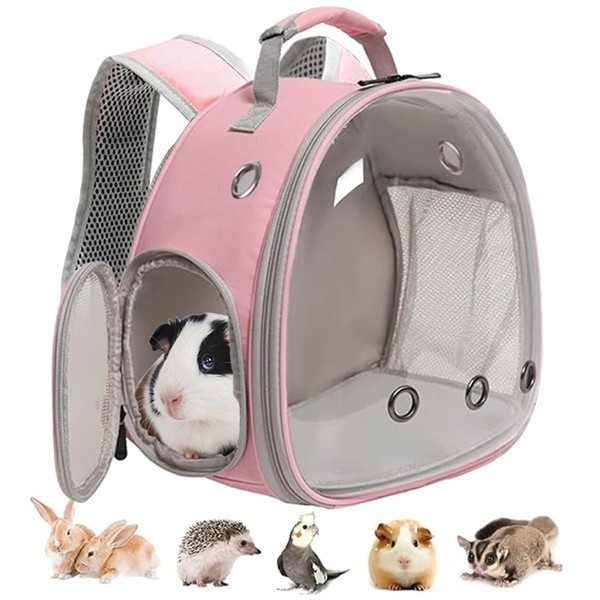 Guinea Pig Backpack, Space Capsule Bubble Window Small Animal Backpack