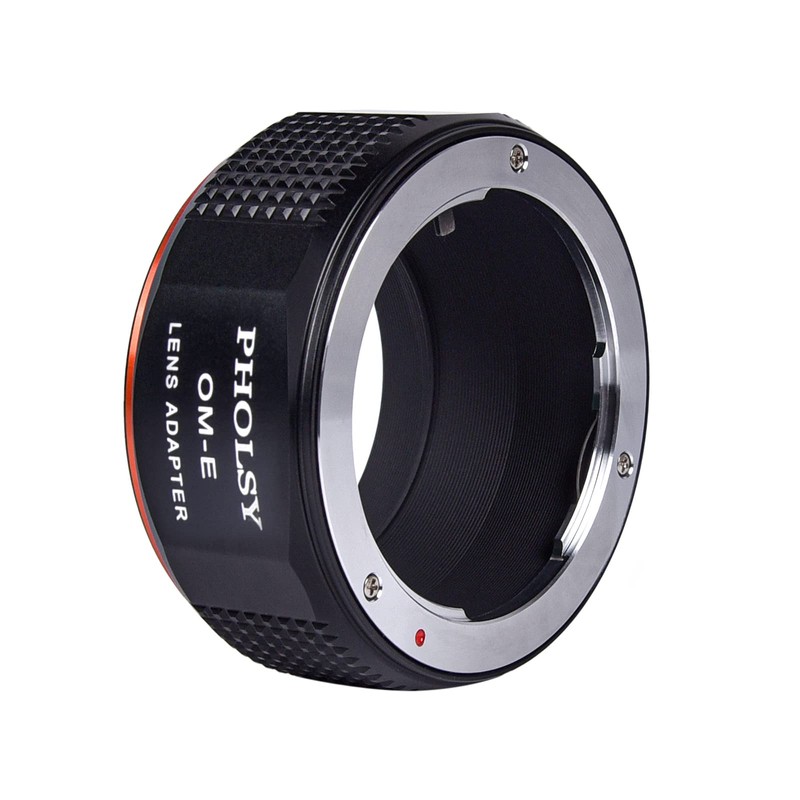 PHOLSY Enfoque Manual Adaptador de Objetivo Compatible con Objetivos Olympus