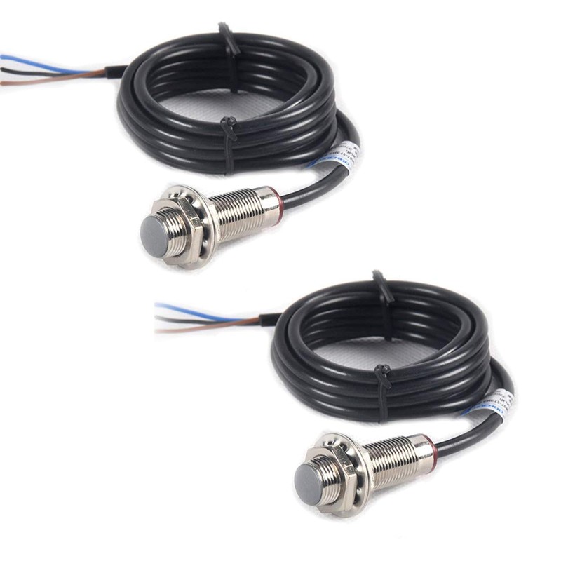 hiBCTR 2pcs NJK-5002C Hall Effect Proximity Switch: NPN 3-Wire Normally