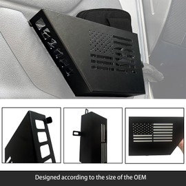 Metal Front Door Storage Box for 2007-2018 Jeep Wrangler JK 2/4 Door Door Side Insert Organizer Box Pockets 2pcs With 3C Carry bag