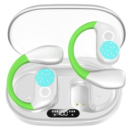 AI Language Translation Earbuds, Noise Reduction Open Ear Headphones, Wireless Bluetooth Earbuds with 144 Languages, Translation Earbuds Real Time, Two-Way Translator Device Fit iOS and Android, White