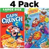 Cap'n Crunch Cereal, Original, Boxes, 18 Oz, Pack of 4