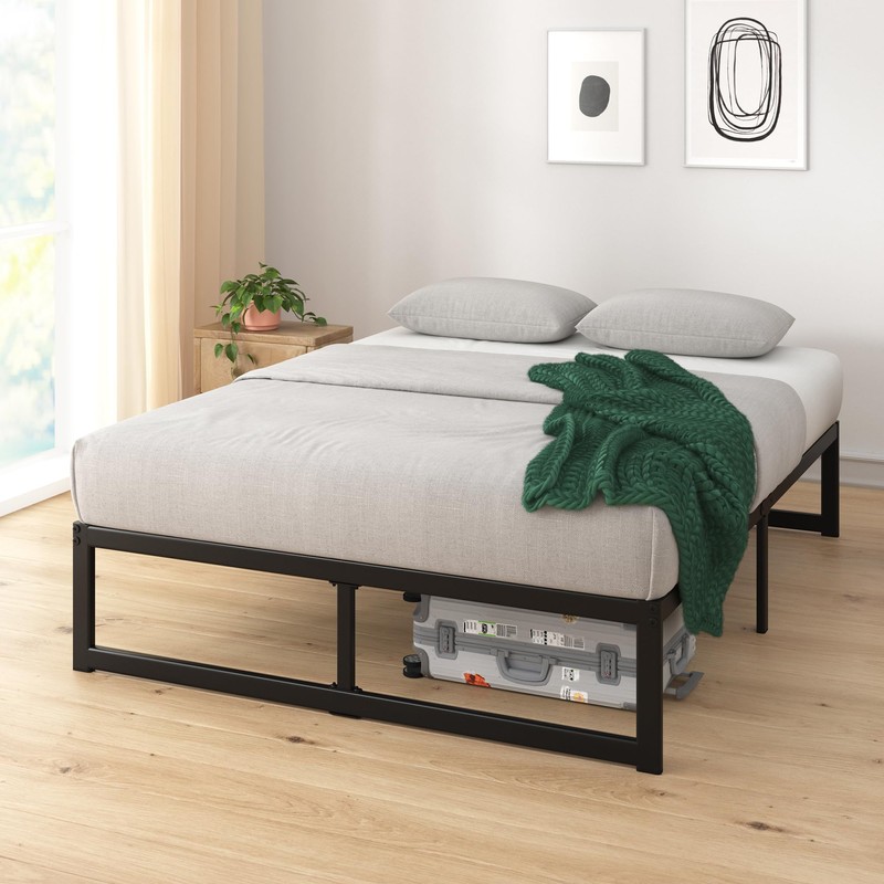ZINUS ABEL 14 Inch Platform Bed Frame, Steel Slat Support,