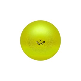 DRUNA Rhythmic Exercise Ball Metal + PVC Glitter 17 cm 300 g Gymnastics Equipment Training Ball (Limon)