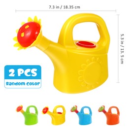 Chicken Watering Cans, Plastic Watering Can Watering Can Kids Beach Watering Can Toys, 2 Pieces (Random Color)