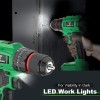 20V Brushless Cordless Drill/Driver w/2Ah Battery, 3/8" Chuck, 18+3P &