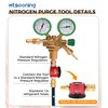 Mtsooning Nitrogen Purge Tool, HVAC Purge Nitrogen Flow Regulator, Red