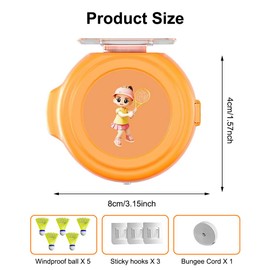 Zinueen Badminton Rebound Trainer, Training Aid Badminton Portable Badminton Training Device, Badminton Single Player Rebound Trainer for Badminton Courts, Garden, Parks, Living Room, Balcony