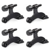 HOMOTEK 4 Pack Hinge Pin Black Door Stopper,Adjustable Deluxe Heavy
