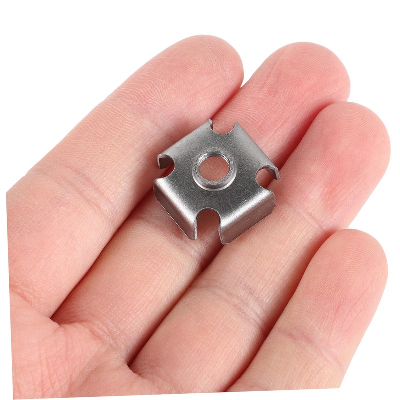 IWOWHERO 50pcs Square Tube Inserts Threaded Nuts for Metal Quick