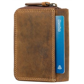 VISCONTI Hunter Collection Rocket Leather Purse with RFID and Tap n Go 729 Oil Tan