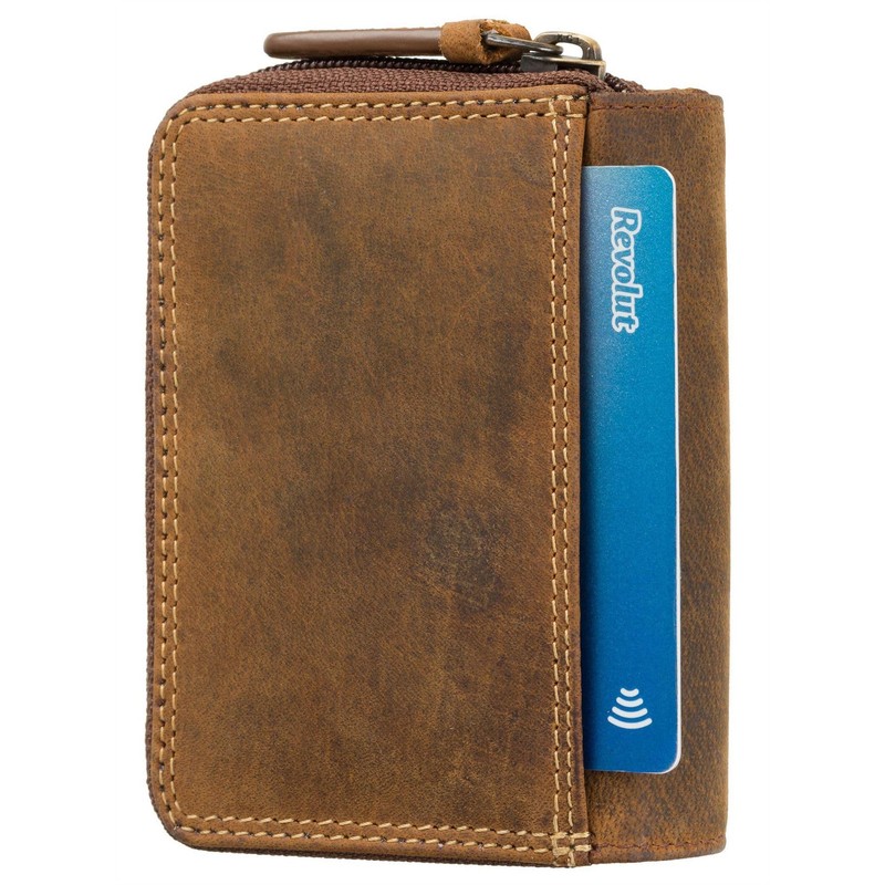 VISCONTI Hunter Collection Rocket Leather Purse with RFID and Tap