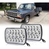 AMUNIESUN Pair 7x6Inch Headlight Sealed Beam For Dodge D150 D250