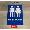 VISX Restroom Bathroom Sticker Door Car Decor Vinyl Office Store