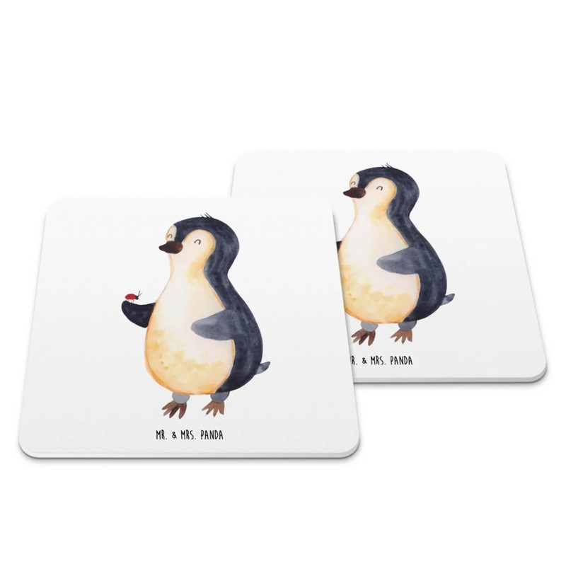 Mr. & Mrs. Panda 10er Set Untersetzer Set Pinguin Marienkäfer