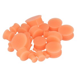 JOYTOYOU 26Pcs Skin Silicone Ear Gauge Plugs Stretching Kit Double Flared Flesh Tunnels Saddle Expander Set 8g to 1"