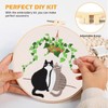 BLAZDEVE 4 Set Beginner Embroidery Kit, Easy Hand Embroidery Kit