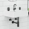 KIRCHHOFF Design Siphon, Matt Black Drain, Drain Fitting for Sink
