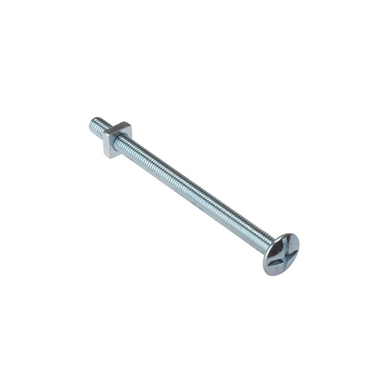 ForgeFix Roofing Bolts | M6 x 100mm | Zinc Plated