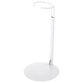 Plymor DSP-90W White Adjustable Doll Stand, fits 15, 16, 17, 18, 19, 20, and 21 inch Dolls, Waist is 3 to 4 inches Wide, 8 to 11 inches Around