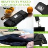 Chef Knife Roll Bag,Portable 15 Slots Chef Knife Case,Kitchen Heavy