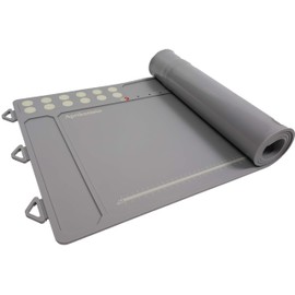 Aprikostein Gun Cleaning Mat Large 50.2" x 16.5" Gunsmith Pad with Magnetic Section for All Guns Parts Non-Slip Rubber Repair Workbench Mat Protects Work Surface from Solvents and Oil (Light Gray)