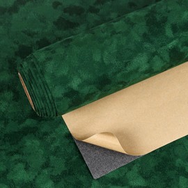 VEELIKE Self Adhesive Green Felt Drawer Liner for Dresser Jewelry Box Velvet Lining 15.7''x118'' Soft Fabric Velvet Flocking Liner Peel and Stick Green Contact Paper for Cabinets Furniture Crafts