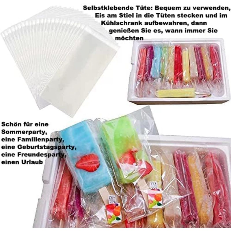 Miaowoof Homemade Popsicle Molds Shapes, 10PCS Silicone Ice Pop Maker