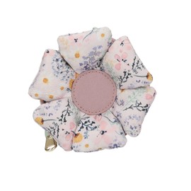 Depesche TOPModel Summer Feeling 13311 Small Shoulder Bag in Flower Shape with Model Motif and Colourful Patches, Handbag with Adjustable Strap, purple, S, Casual