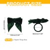 PATIKIL Napkin Rings Bow, 12 Pcs Velvet Napkin Holder Ring