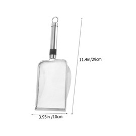 BESPORTBLE Stainless Steel Reptile Litter Scoop Sand Scoop for Cat Litter Reptile Dirt Pet Litter Shovel Holder Rock Sifter 14 Mesh 1.5x1.5mm